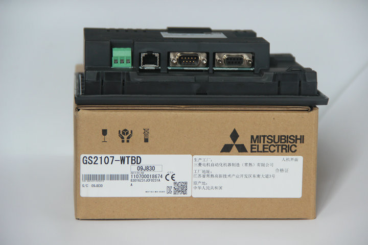 24V DC電気三菱HMIのタッチ画面GS2107-WTBD 65536色