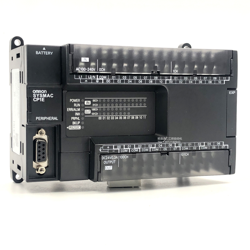 DINの柵のOmron PLC CP1Eのコントローラー24の入力CP1E-N40SDR-A PLC CPUモジュール
