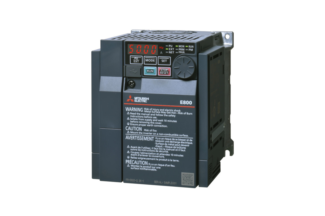 FR-E800三菱電機インバーター1段階50Hz 0.75kW 240V E820S-0050-4-60