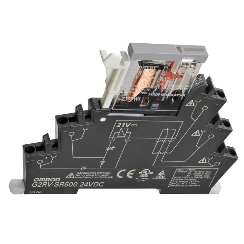 G2RAのリレーのための6A Omronのリレー ソケット24V DC 250V AC G2RV-SR500