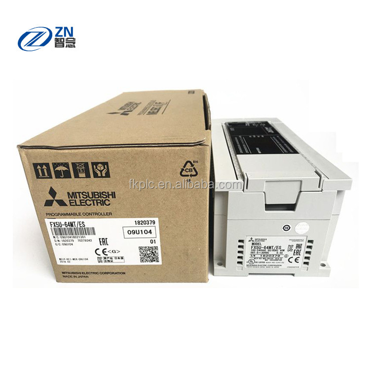 CPU三菱PLCモジュール100 - 240V AC MELSEC I.Q.FシリーズFX5U-64MT/ESS